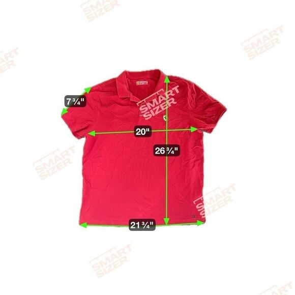 Ferrari women’s  2XL Red Polo Shirt Short Sleeve Embroidered Logo Casual - Picture 7 of 7